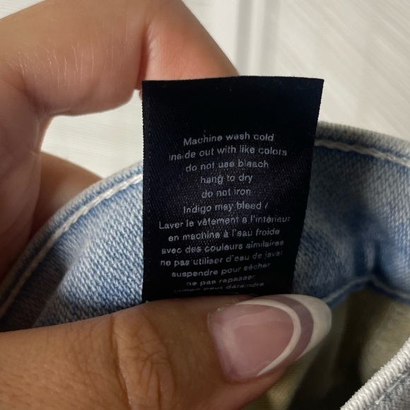 Rag & Bone Ankle Cigarette Bleached Jeans Dean Light Wash Size 24 - Picture 9 of 9